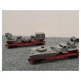 Vtg Lionel Postwar Flatcar w/USMC Vehicles