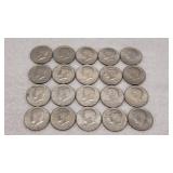 20) Kennedy Half Dollars