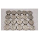 20) Kennedy Half Dollars