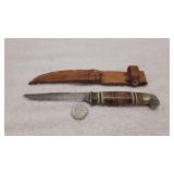Vintage Hunting Knife with Sheath