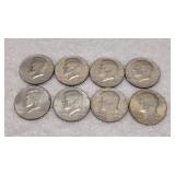 8) Kennedy Half Dollars