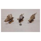 Godspeed, Discovery & Susan Constant  Model Ships