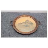 Vintage Italian Florentine Oval Tray