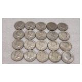 20) Kennedy Half Dollars