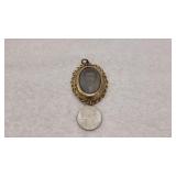 Antique Victorian Mourning Swivel Pendant