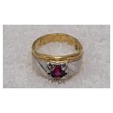 11.0 Size 14kt H.G.E. LIND Ring