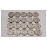 20) Kennedy Half Dollars