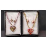 2) Necklace & Earrings Sets