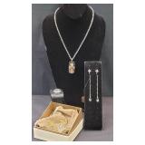 QVC Earrings, Ring & Necklace
