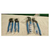 4 Pair of Channel Locks