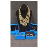 3) Necklaces 2) Earrings 1) Bracelet