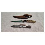 Pocket Knife & Belt Knife with Sheath