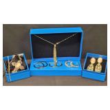 4) Earrings & 2) Necklaces