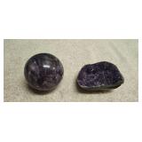 Amethyst Crystal & Lepidolite Spear