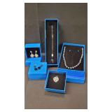 Pendant, Bracelet, Earrings, Necklace Set