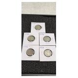 5) 1936 Indian Head - Buffalo Nickels