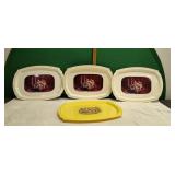 Vintage MCM Serving Trays
