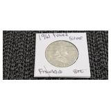 1961 'Toned' Franklin SIlver Half Dollar