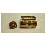Two Vintage Trinket Boxes