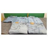Two Pairs Levi's 38ï¿½32, 3) Levi Shirts XL