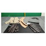3) Pairs of New Gloves & Warm Hat