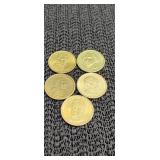 5) Dollar Coins - 1) Sacagawea, 4) Presidents