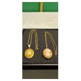 2) Locket Necklaces