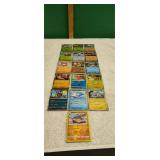 Collection of 16 Pokemon Trading Cards