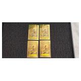 Four 1/400th oz. Gold Certificates