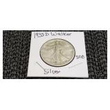 1935 D Walking Liberty Silver Half Dollar
