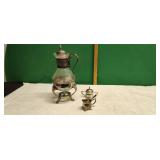 Vintage Silver-Plated Glass Coffee Carafe Set