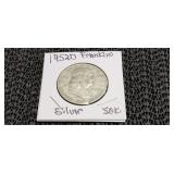 1952 D Franklin Silver Half Dollar