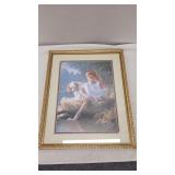 12'ï¿½16' Print - Girl & Dog
