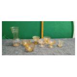8) Pieces of Depression Glass