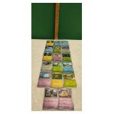 Collection of 17 Pokemon Trading Cards