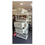 Four Units of 5 Plastic Shelves- Shelving