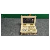 Jewelry Box, Earrings, Bracelet and a Small Ring