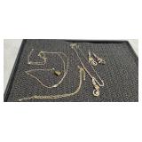 Necklace & Earring Set + Long Chain