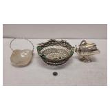 Silver Plated Sugar Scuttle & Baskets