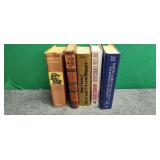 5)  Vintage Hardback Books