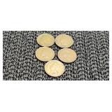 5) 1907 Indian Head Pennies  'Good Dates'