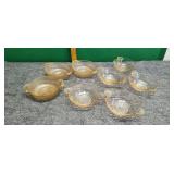 8) Depression Glass Bowls