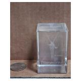 3D Laser-Etched Disneyland Tinkerbell Paperweight