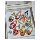 Snow White & The 7 Dwarfs Glass Ornaments