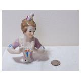 Antique German Porcelain Half Doll