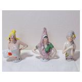 Bisque Porcelain Half Dolls