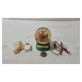 Vintage Collectible Christmas Globe & Figurines