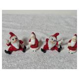 Vintage Enesco Porcelain Santa Claus Figurines