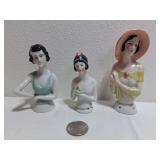 German Porcelain Half Dolls