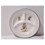 Vtg 3 Little Pigs Childs Plate
